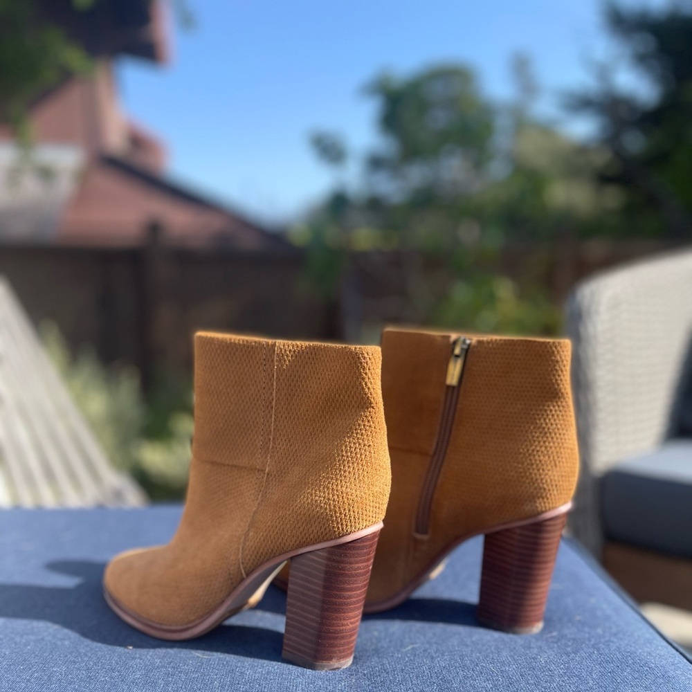 Vince Camuto tan ankle boots